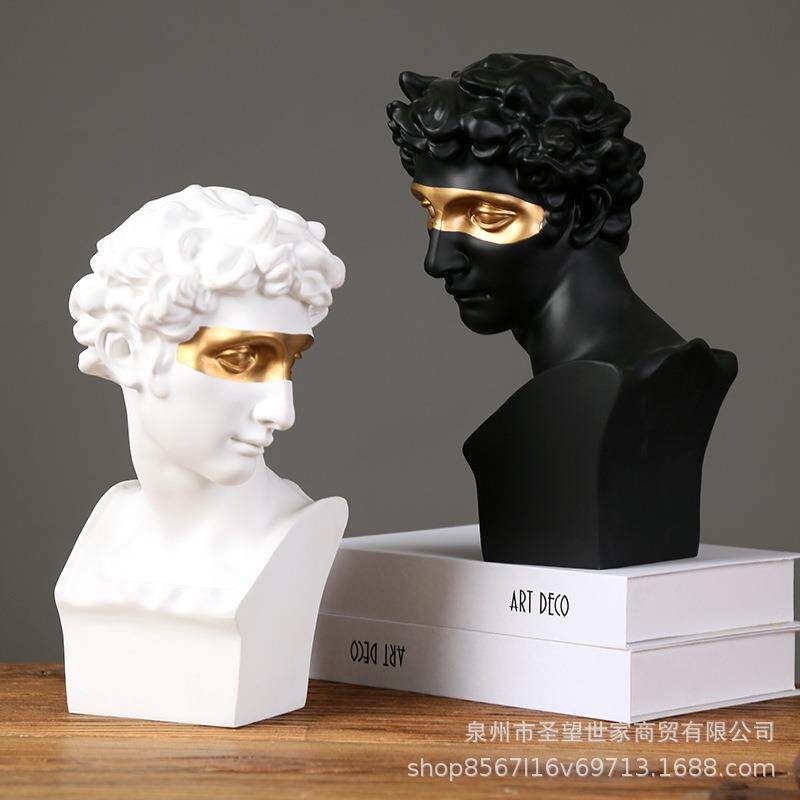 北欧人物小卫朱利亚诺&middot;美第奇树脂雕像美术用品婚庆道具雕像摆件