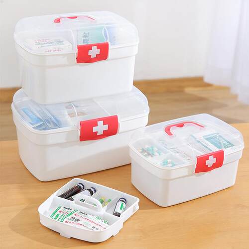 Large Medical Kit with Multiple Layers and Compartments, Hig