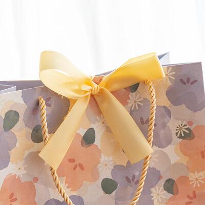 3 packaging small fresh bow hot stamping gift bags