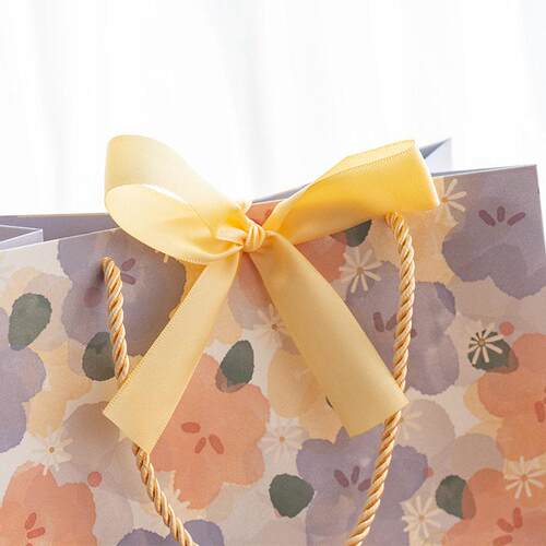 3 packaging small fresh bow hot stamping gift bags