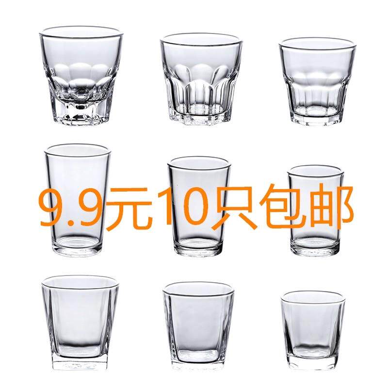 ktv钢化玻璃杯商用啤酒杯酒吧八角杯家用酒杯 威士忌四方杯子