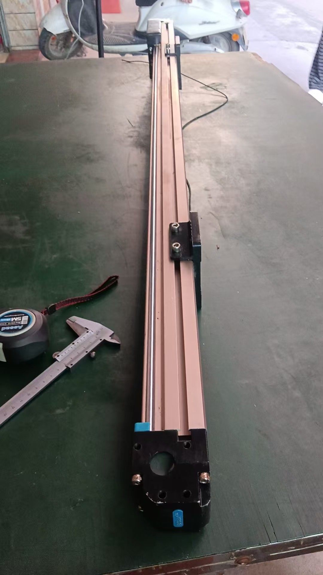 百山模组滑台：总长道1340mm，有效行程1060mm，型材