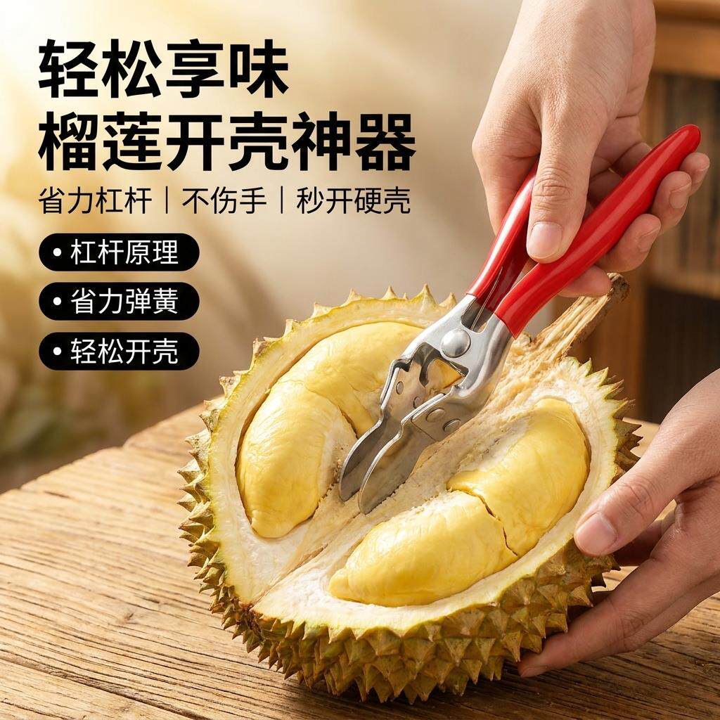 开榴莲神器开口器开榴莲工具开果器开榴莲夹子剥榴莲西瓜开果钳
