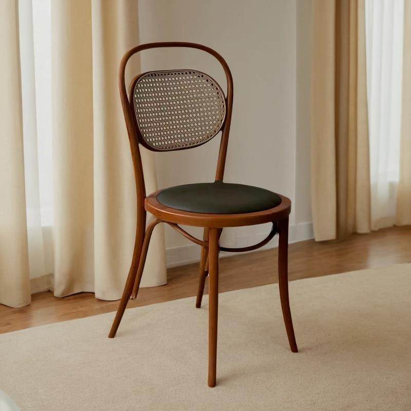 法式覆古实木餐椅美式藤编椅子家用餐桌椅中古靠背椅轻奢休闲 椅,住宅家具,餐椅,淘宝优惠券,粉丝福利购,淘宝优惠卷