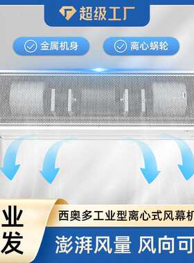 西奥多风幕机工业型离心式系列空气幕超大风量耐用超风速风帘机