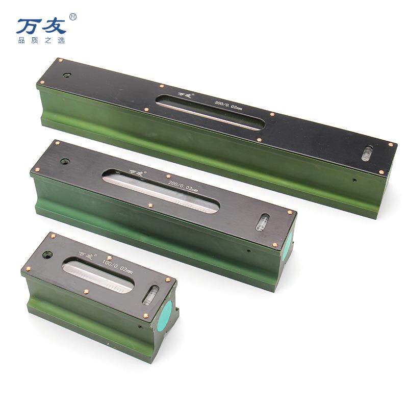 0.02mm钳工机床调试条式水平仪水平尺100/150/200/250/300mm黑盖