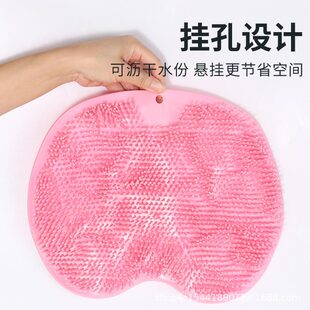 搓脚地垫洗脚垫硅胶防滑懒人洗澡搓背神器浴室按摩刷脚底板吸盘垫