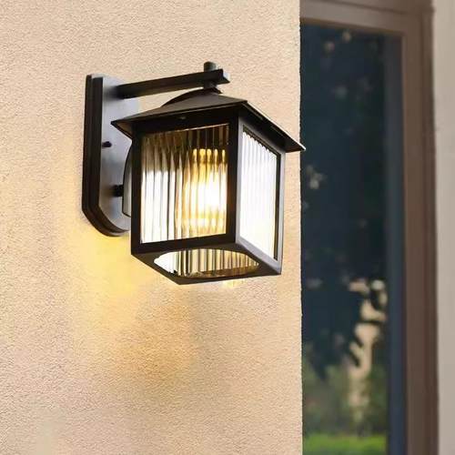 外防水壁灯室外太阳能壁灯大门OQQ柱子墙灯复外古户露台花园庭院