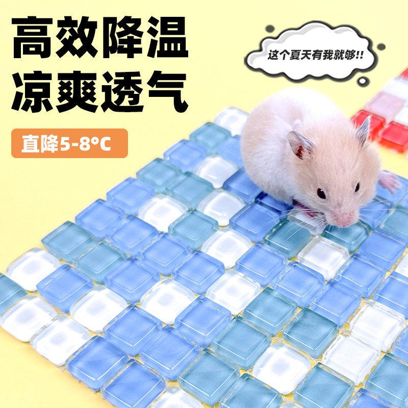 仓鼠用品冰垫夏天降温板冰窝兔子凉席金丝熊专用夏季散热冰屋