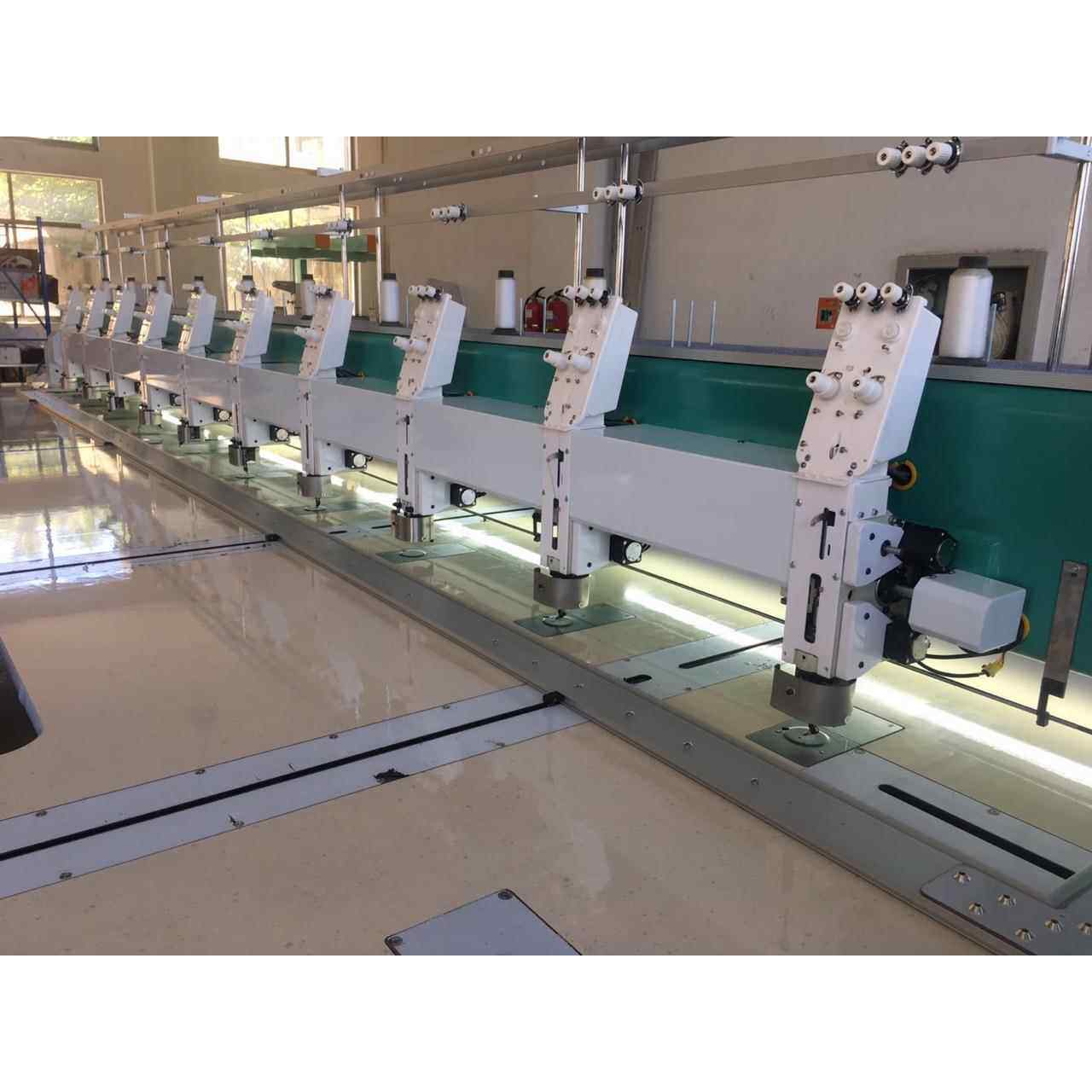 银河高速智能盘带绣花机汽车坐垫发热丝