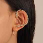 ear earrings hang 蛇形耳钉 snake shaped punk earring朋克耳环