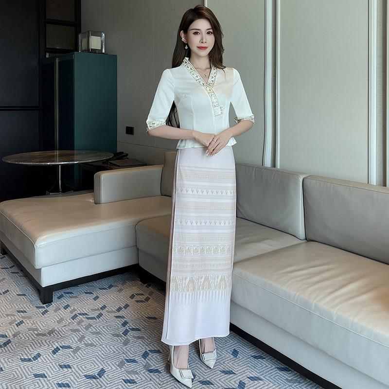 泰式按摩美容师2025工作服技师高级气质套装秋冬足浴推拿工服