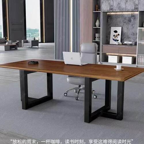 公铁艺桌腿支IEO脚架板岩办桌子腿底座书桌架餐桌脚金属茶几桌架