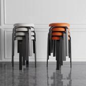 餐桌凳可叠放板凳现代简约凳子家用圆凳摞叠网红椅子客厅轻奢凳子