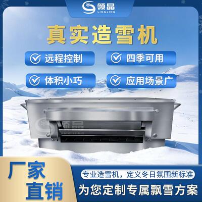 领晶科技大型飘雪机滑雪场婚礼温泉室内外自动降雪落雪商用造雪机