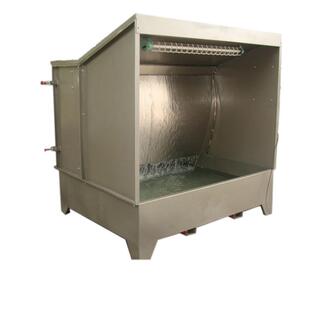 华涞厂家供单人双位水洗式 喷漆水帘柜 不锈钢水旋式 喷漆柜 喷漆台