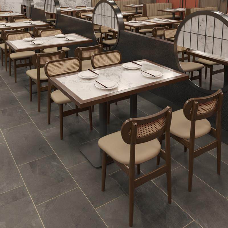 东南亚工业风主题茶餐厅桌椅咖啡厅烘培甜品奶茶店实木桌椅组合