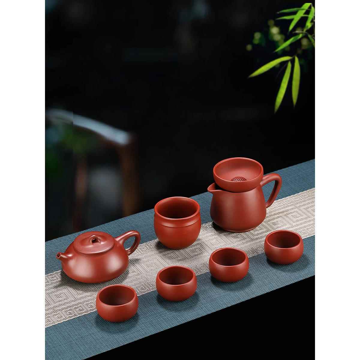 宜兴紫砂壶手工原矿大红袍功夫茶具套装家用泡茶礼品茶壶茶器整套