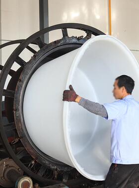 加厚牛白筋圆桶敞口大桶050储水桶腌制泡菜1吨滚厂塑2024014pe水