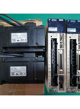 二手安川5系400W伺服电机驱动器套装SGDV-2R8A01A+SGMJV-04ADE6S