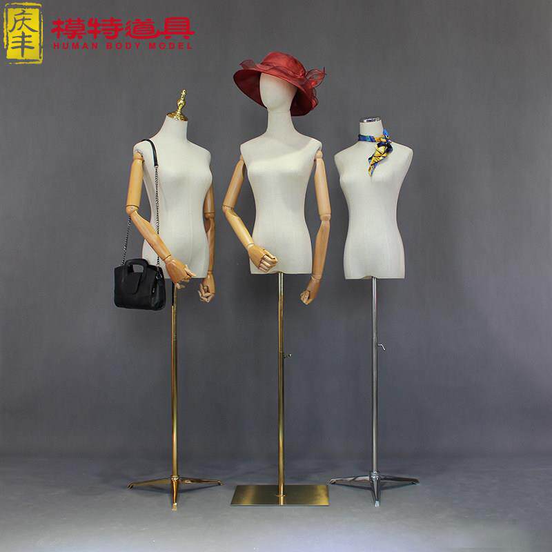 模特道具女高档上半身女装橱窗人台展示架服装店婚纱人体模特假人