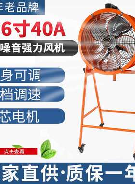STQ-40A三档轴流高速风机可摇头工业排风换气扇抽风机排气可调速