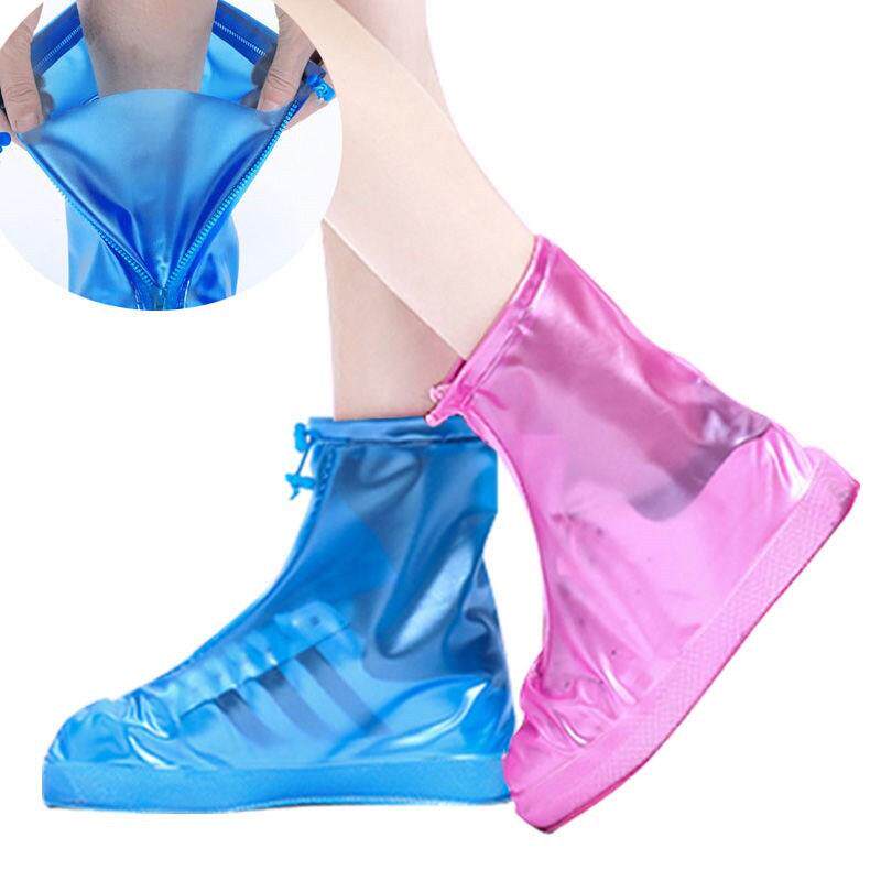 升级防滑加厚款百搭防水鞋套户外旅游防雨鞋套男女学生雨靴套
