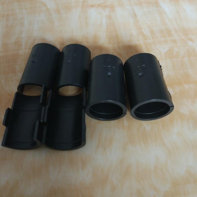 镀铬线网货架配件竹节管25.4MM塑料卡扣不锈钢防静电金属夹片大管