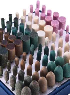 配件电动工具抛光轮头橡胶100pc抛光包括羊毛皮革集合砂轮的