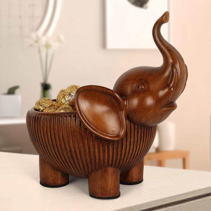 入户玄关钥匙收纳盒大象摆件家居进门鞋柜客厅电视柜招财装饰品,家居饰品,落地摆件,淘宝优惠券,粉丝福利购,淘宝优惠卷