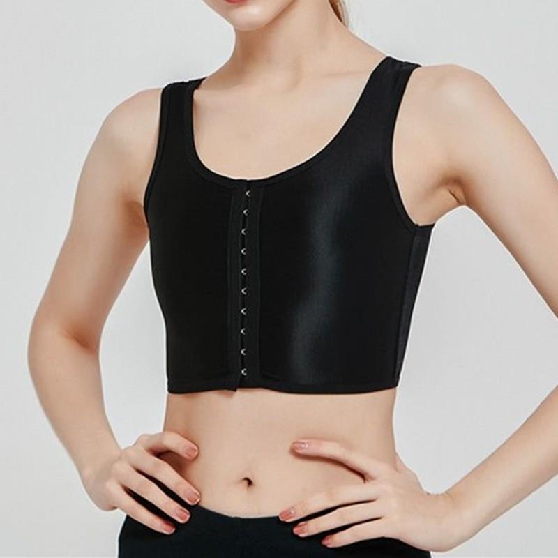 Chest Binder Transgender FTM Tomboy Trans Mesh Front Hook