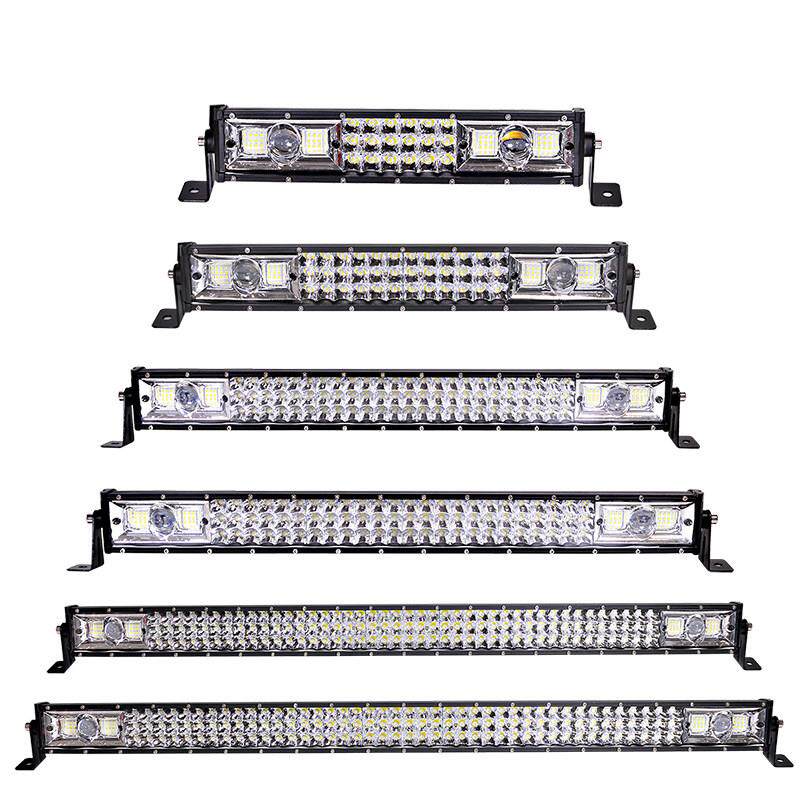 汽车Led灯条12V高低光束卡车黄白双灯24V顶灯闪烁格栅前保险杠改