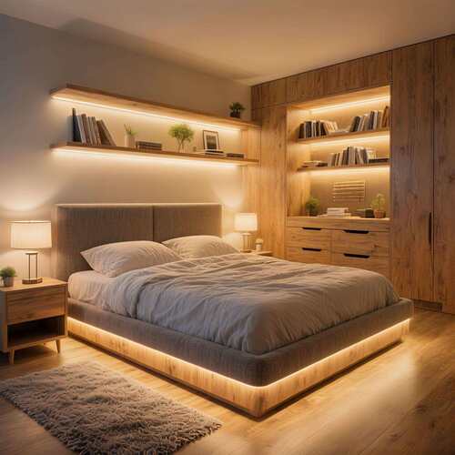 LED线条灯带悬浮床人体感应灯带5V12V智能感应灯带卧室起夜感应灯