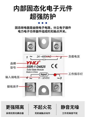 2250V交流固态继电24V小型100A单相4器0A流控制交流模直块SSR-2DA