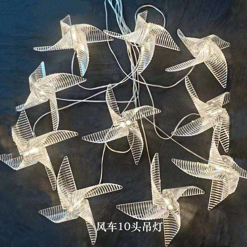 新款婚庆道具亚克力水晶装饰吊灯仪式亭婚礼装饰路引结婚用品吊灯