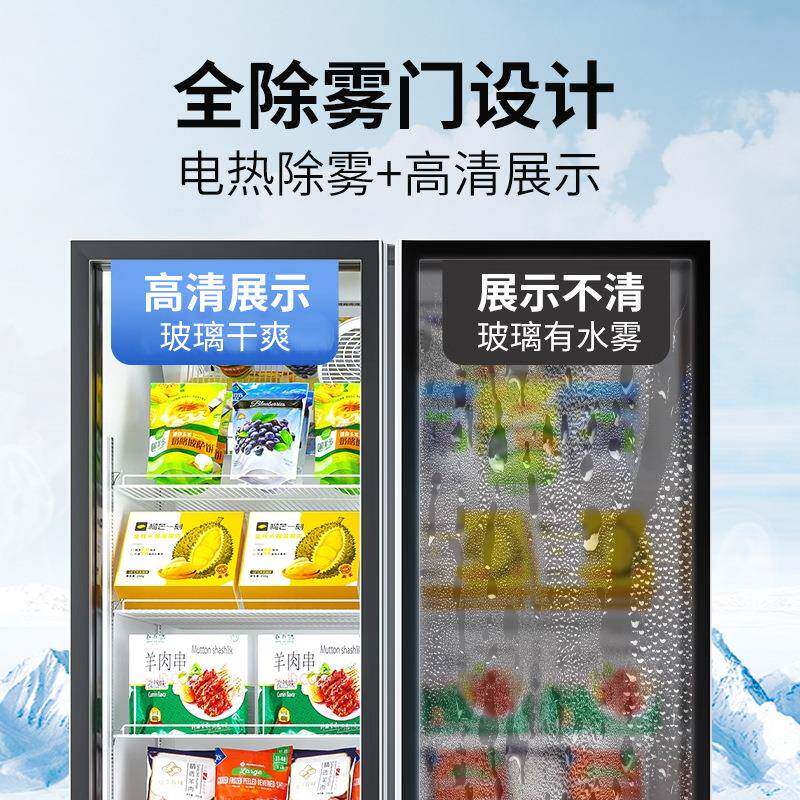 冰柜商用冷718冻柜冷藏展示柜糕一体容量大立式保糕鲜柜蛋雪冰柜