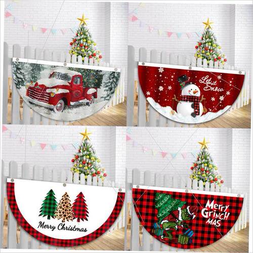 Christmas flag printing sector flag hanging flag挂旗
