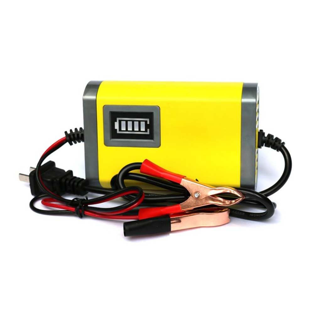 优信12V伏铅酸蓄电池踏板摩托车电瓶智能修复干水电瓶12V2A充电器
