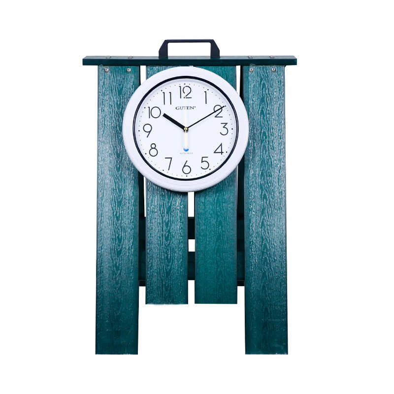 高尔夫球场 果岭钟 高尔夫活动指示牌 塑木钟表架 高尔夫用品