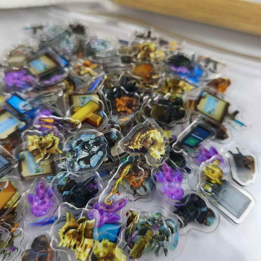 地铁求生2CM亚克力片片手工DIY相框流麻配件手机壳摇摇乐摆件