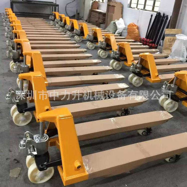 2吨3吨5吨10吨手动叉车搬运车手推油压叉车 手拉托盘车地牛铲车