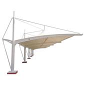 长寿膜结构景观棚垫江张拉膜雨棚重庆车棚汽车棚膜结构施工