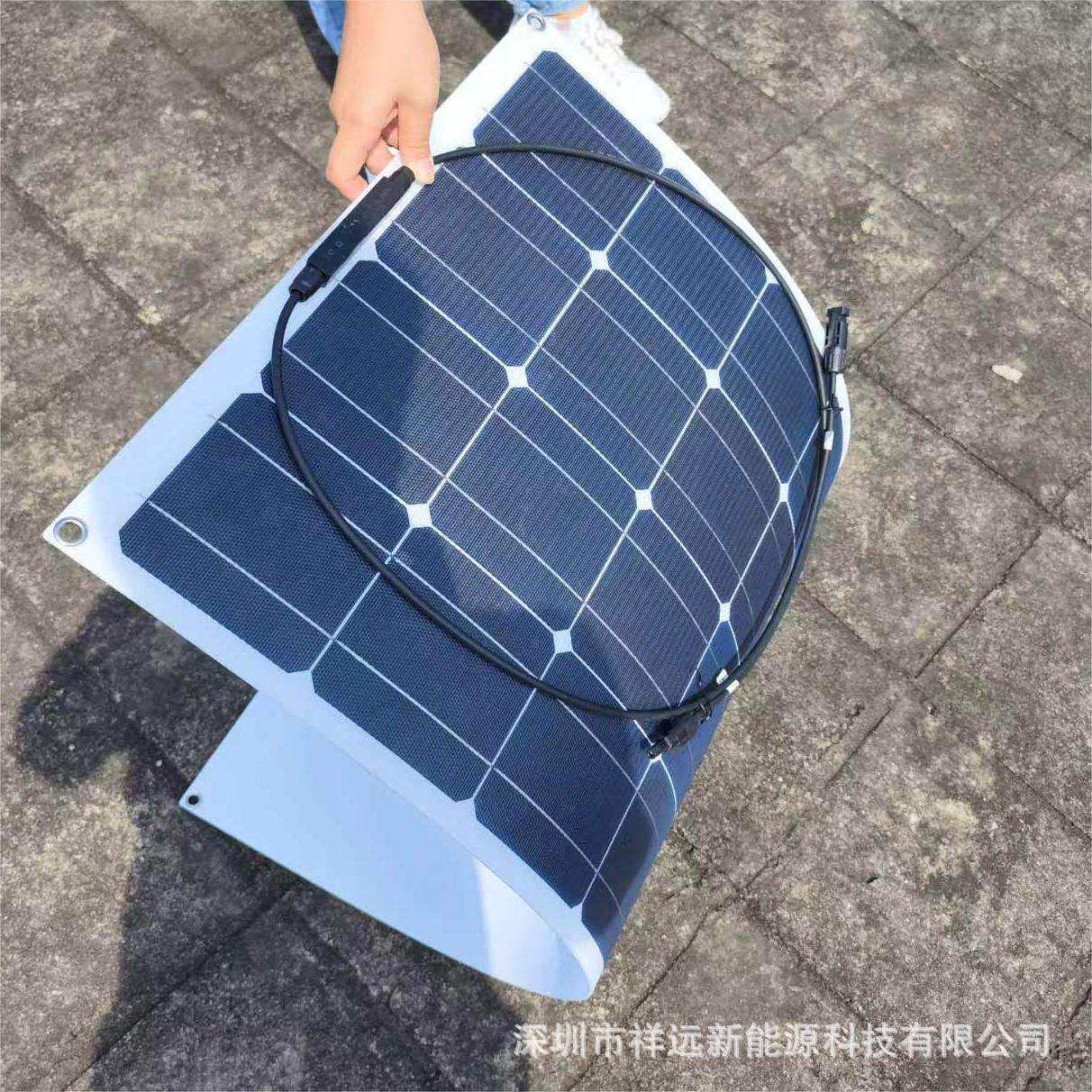 18V100W太阳能板单晶柔性板 flexible mono panel