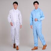 定制连身防护衣防静电服喷漆食品服连帽无尘服连身工厂车间防尘服