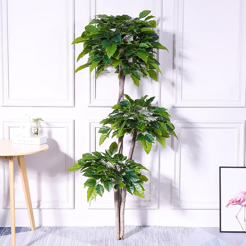 仿真植物盆栽摆件北欧风塑料假树盆景客厅摆设落地花室内植物摆饰
