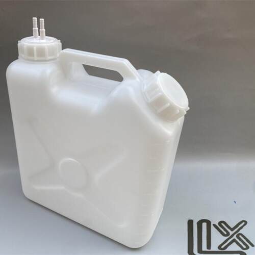 5L 扁形方形 双孔盖 废液收集桶 补料桶 上液桶 PE塑料化工罐