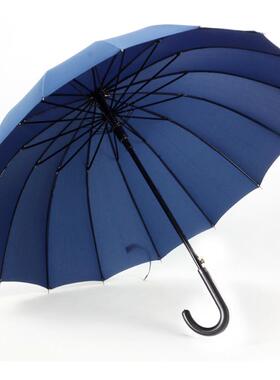 高档意复古黄色抗风男女优质16骨长伞自晴雨伞创雨伞柄礼动品伞广