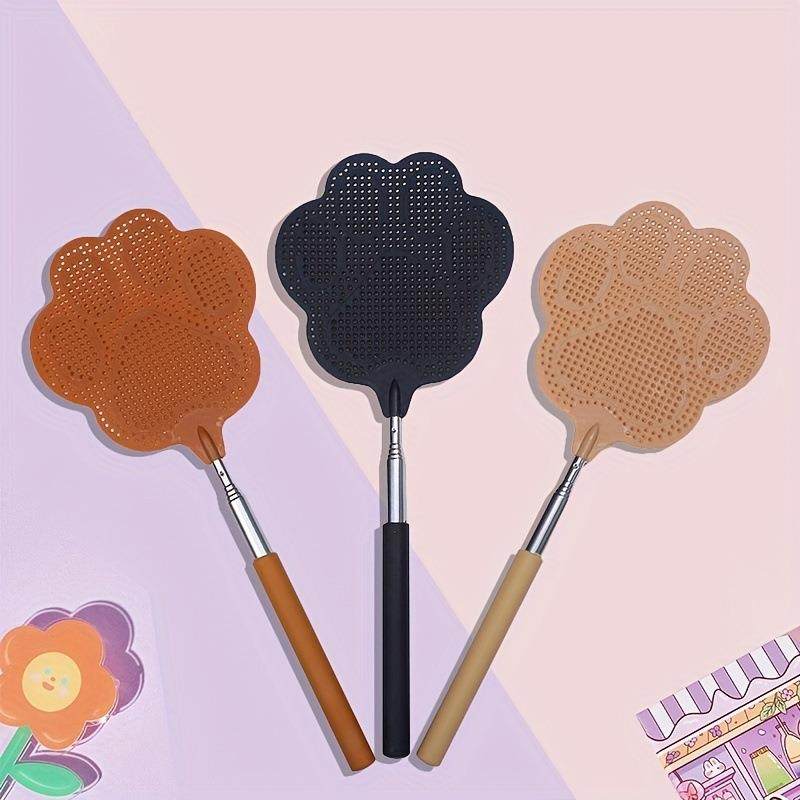 芭蕉形可伸缩加长迷你苍蝇拍铁杆赶苍蝇蚊子塑料苍蝇拍夏季驱蚊拍