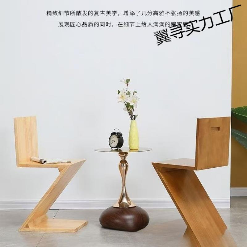 新款中古复刻设计师款餐椅实木靠背凳椅创意凳子椅子室内木凳子用