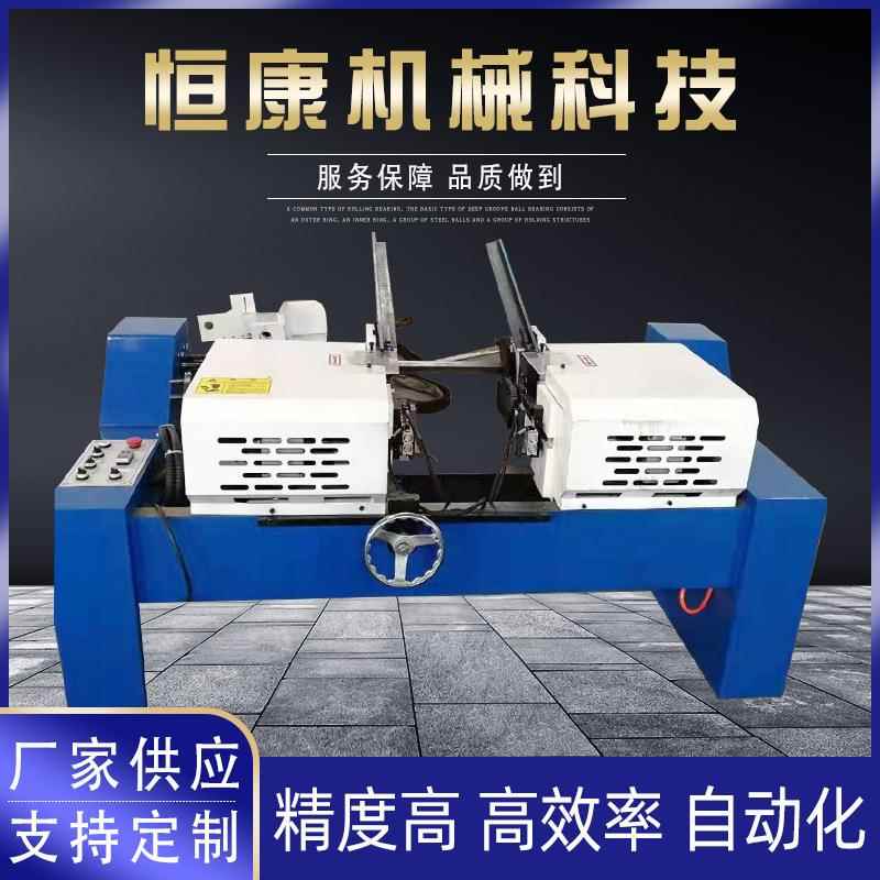 厂家供应DJ-60不锈钢铝管倒角机全自动气动双头钢材加工倒角机